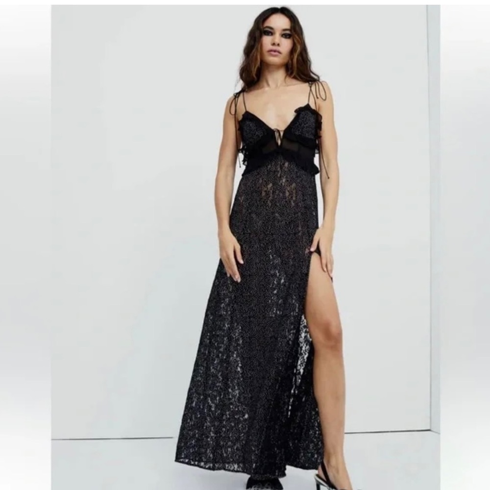 For Love and Lemons Sheer Maxi Dress